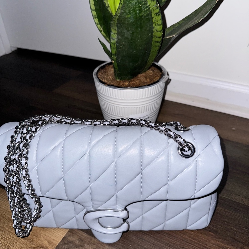 Coach Tabby Shoulder Bag 33 With Quilting Grey
